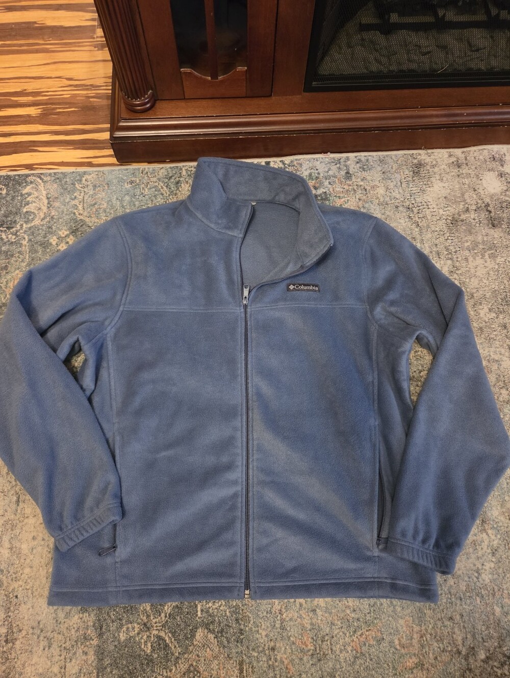 Columbia Fleece Jacket Mens XL Blue Full Zip Outdoor